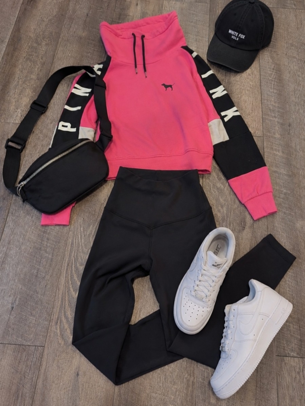 PINK Victoria's Secret Pink Pullover With Black/White Accents